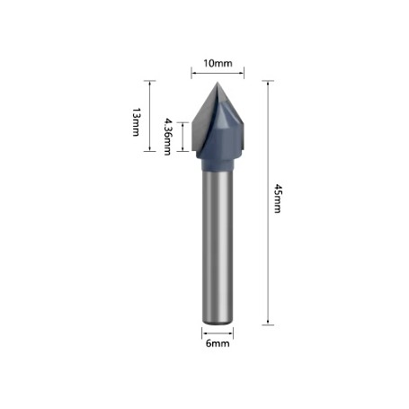 Fresa V carve 10mm